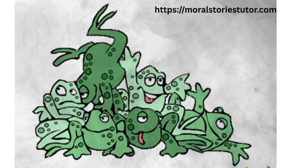 The Group of Frogs Inspirational Story for Students to work hard